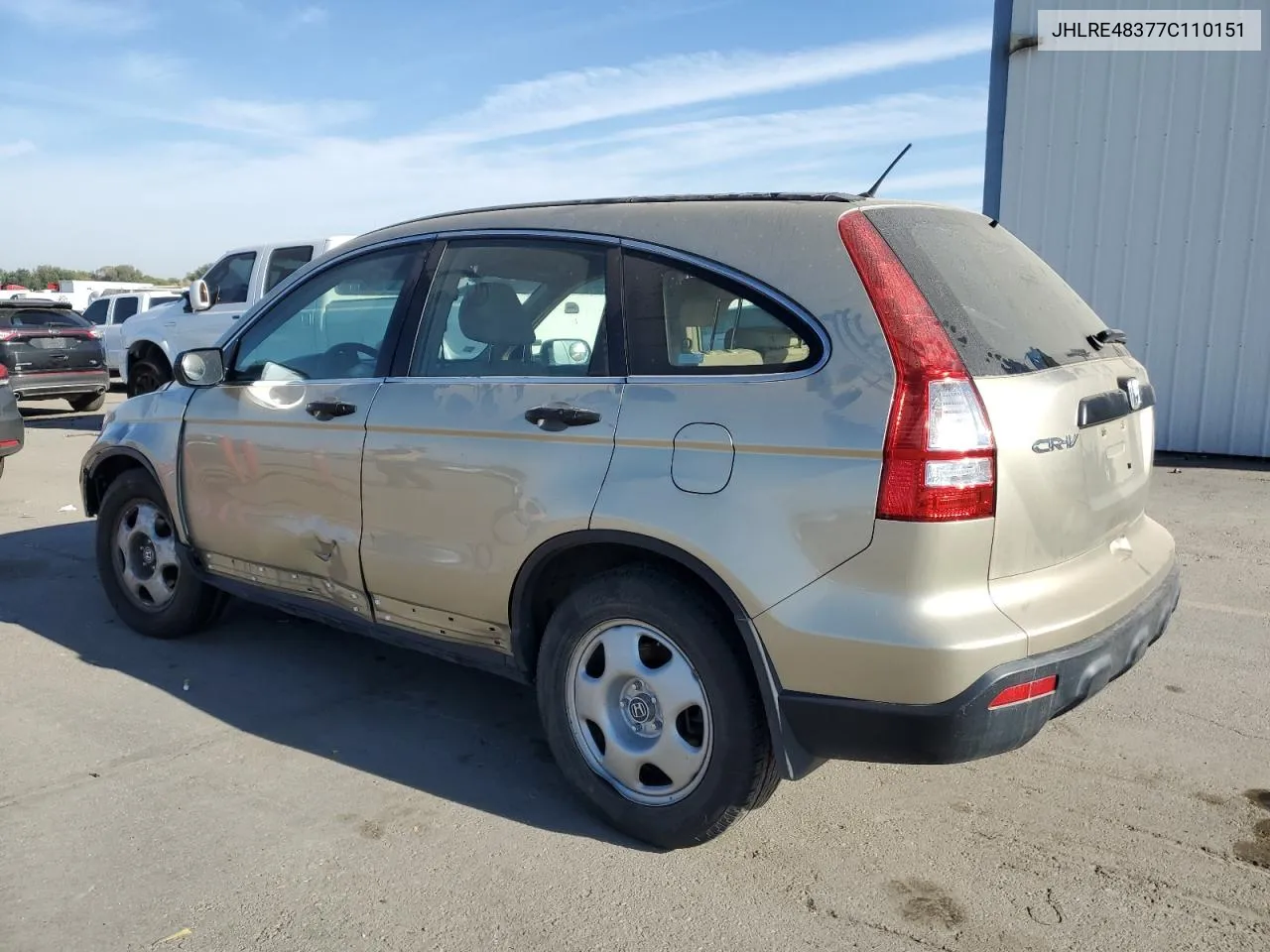 2007 Honda Cr-V Lx VIN: JHLRE48377C110151 Lot: 75331554