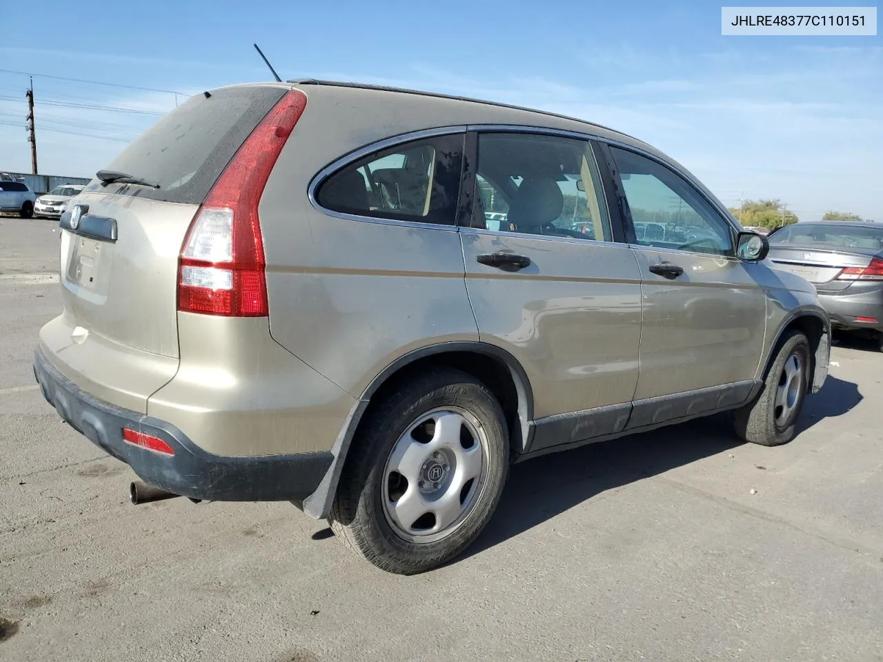 2007 Honda Cr-V Lx VIN: JHLRE48377C110151 Lot: 75331554