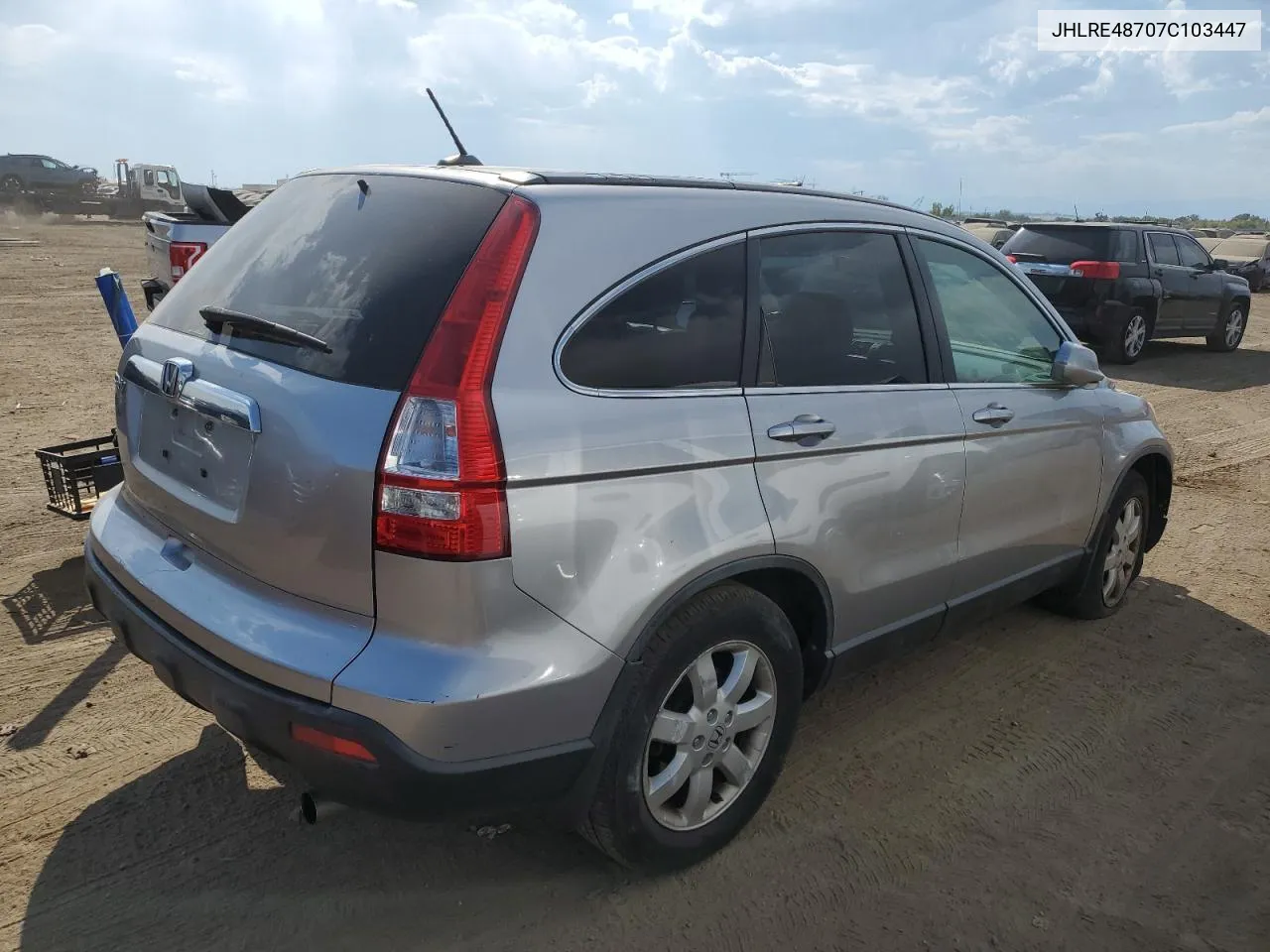 2007 Honda Cr-V Exl VIN: JHLRE48707C103447 Lot: 75334234