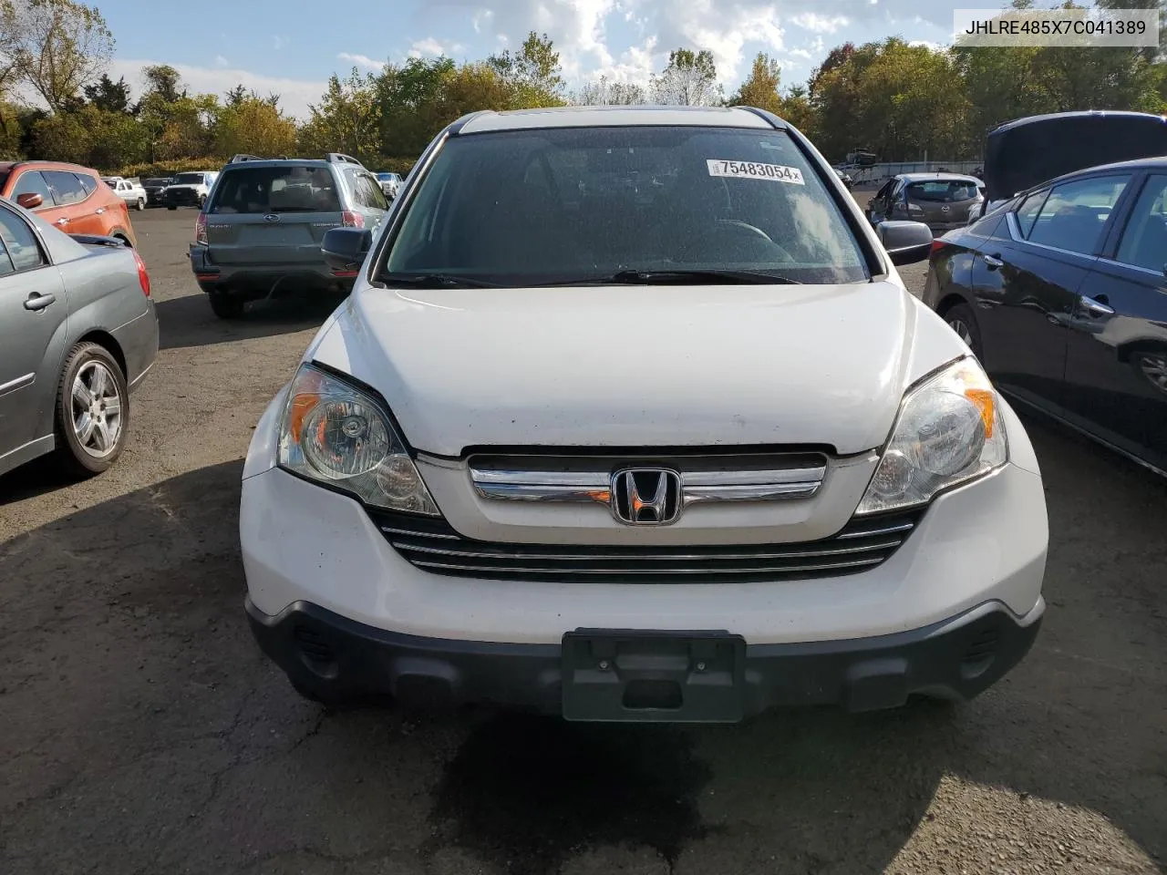 2007 Honda Cr-V Ex VIN: JHLRE485X7C041389 Lot: 75483054