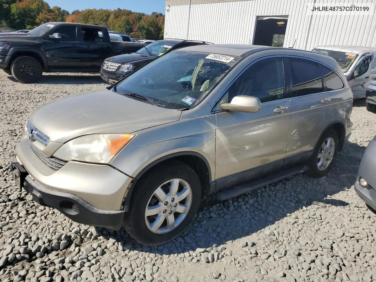 2007 Honda Cr-V Exl VIN: JHLRE48757C070199 Lot: 75652214