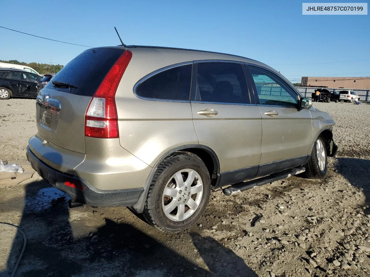 2007 Honda Cr-V Exl VIN: JHLRE48757C070199 Lot: 75652214