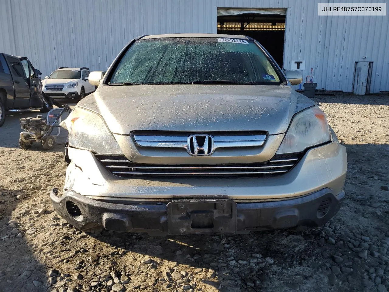 2007 Honda Cr-V Exl VIN: JHLRE48757C070199 Lot: 75652214