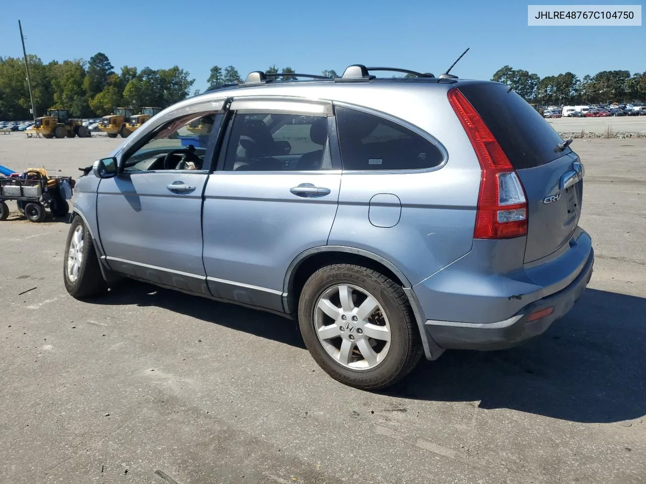 2007 Honda Cr-V Exl VIN: JHLRE48767C104750 Lot: 75686594