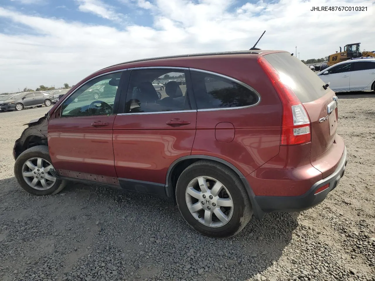 2007 Honda Cr-V Exl VIN: JHLRE48767C010321 Lot: 75745834