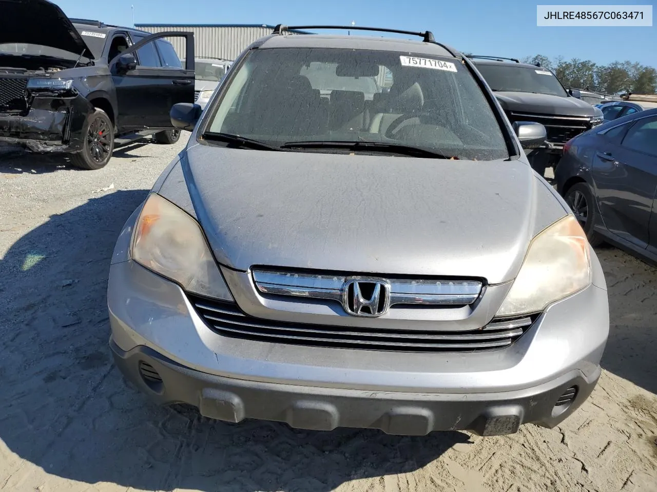 2007 Honda Cr-V Ex VIN: JHLRE48567C063471 Lot: 75771704