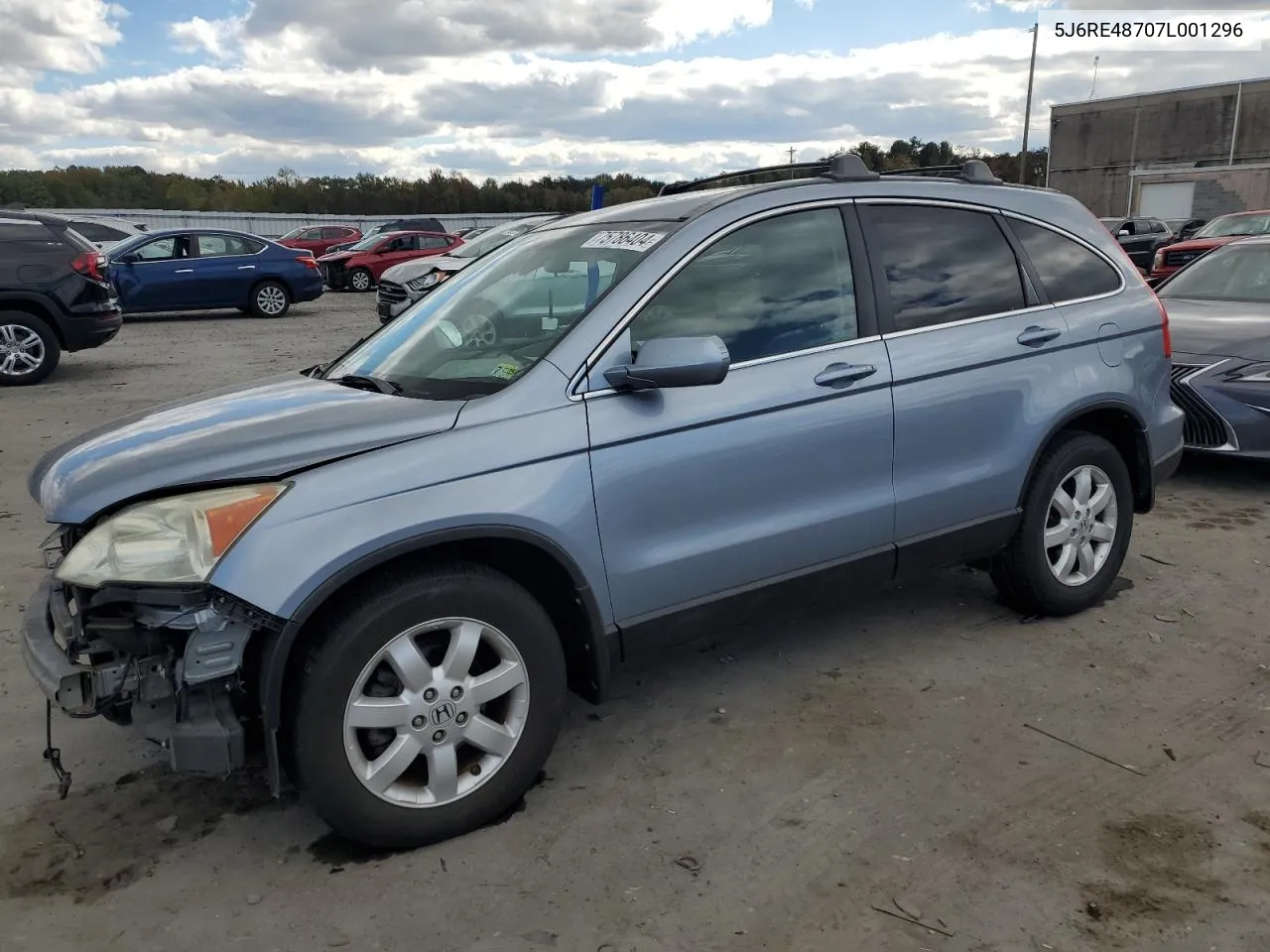 2007 Honda Cr-V Exl VIN: 5J6RE48707L001296 Lot: 75786404