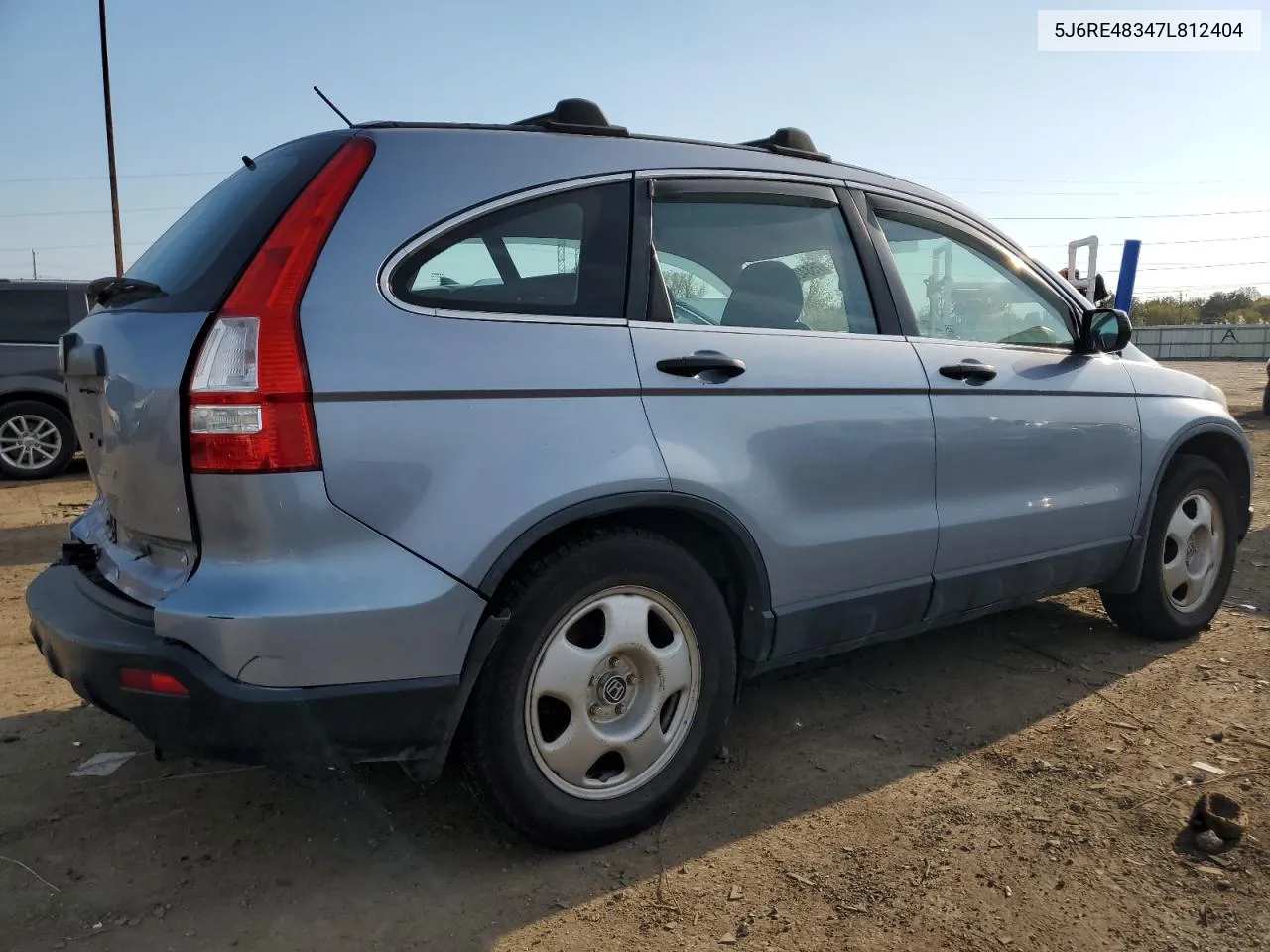 2007 Honda Cr-V Lx VIN: 5J6RE48347L812404 Lot: 75842054