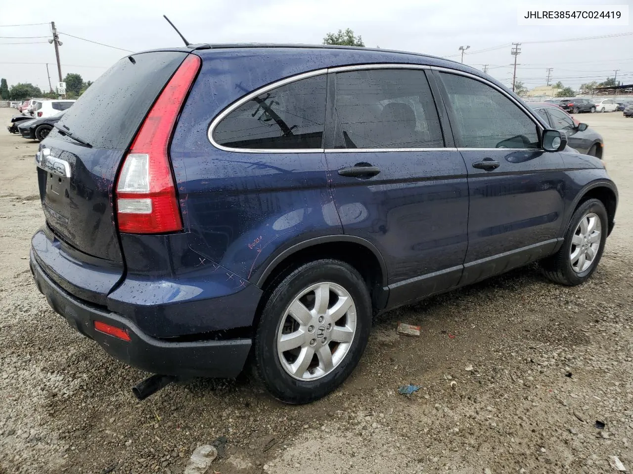 2007 Honda Cr-V Ex VIN: JHLRE38547C024419 Lot: 75889514