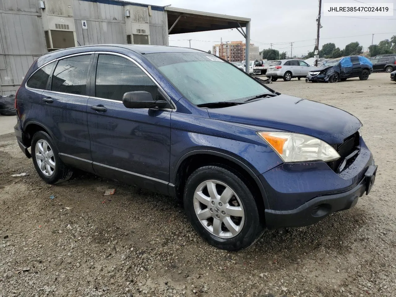 2007 Honda Cr-V Ex VIN: JHLRE38547C024419 Lot: 75889514