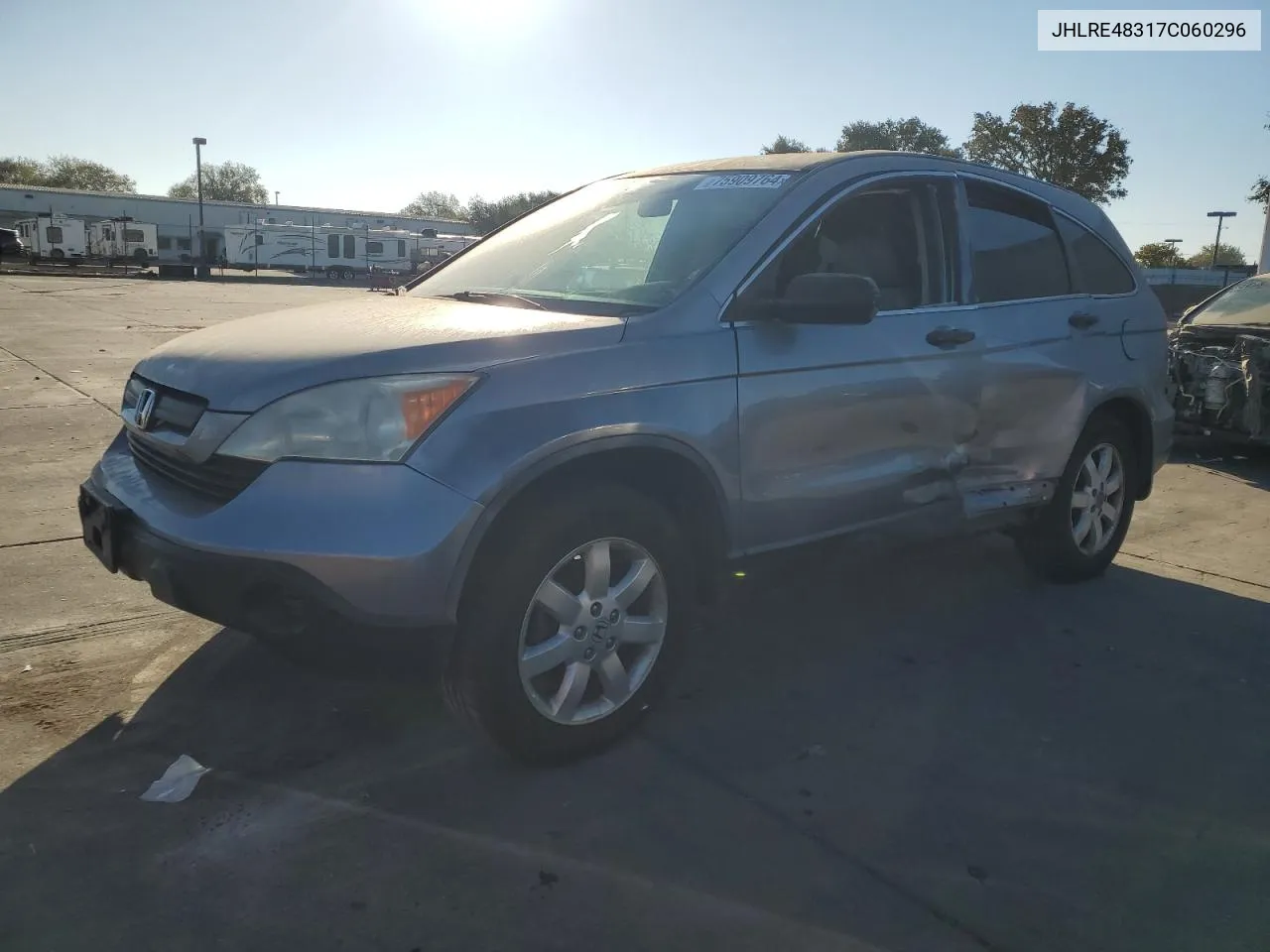 2007 Honda Cr-V Lx VIN: JHLRE48317C060296 Lot: 75909764