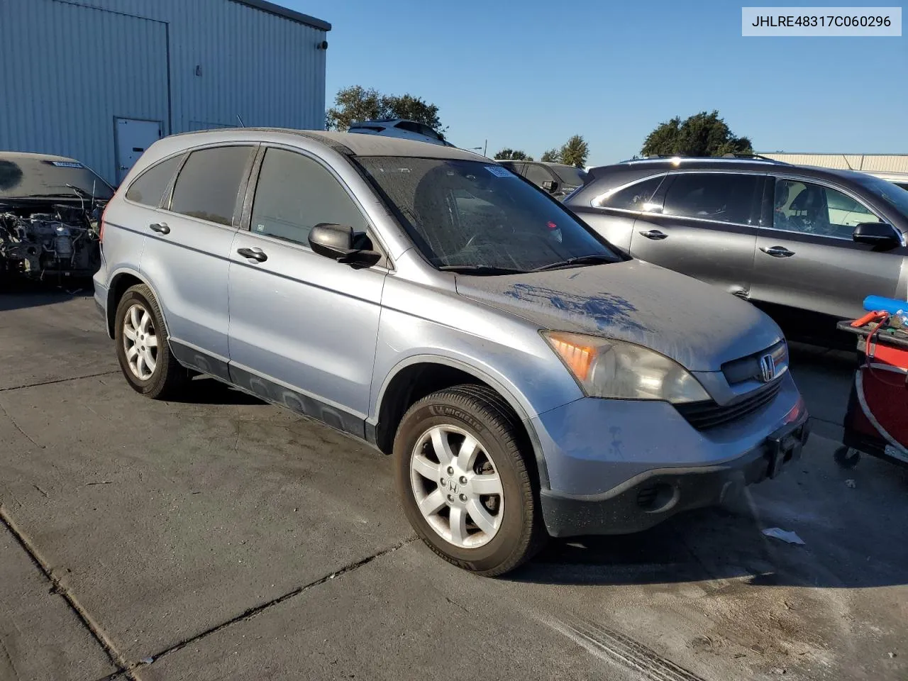 2007 Honda Cr-V Lx VIN: JHLRE48317C060296 Lot: 75909764