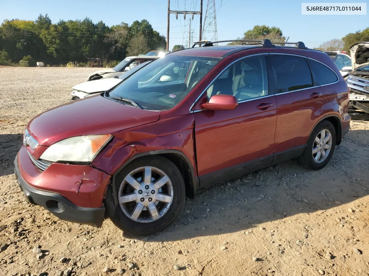 2007 Honda Cr-V Exl VIN: 5J6RE48717L011044 Lot: 75910394