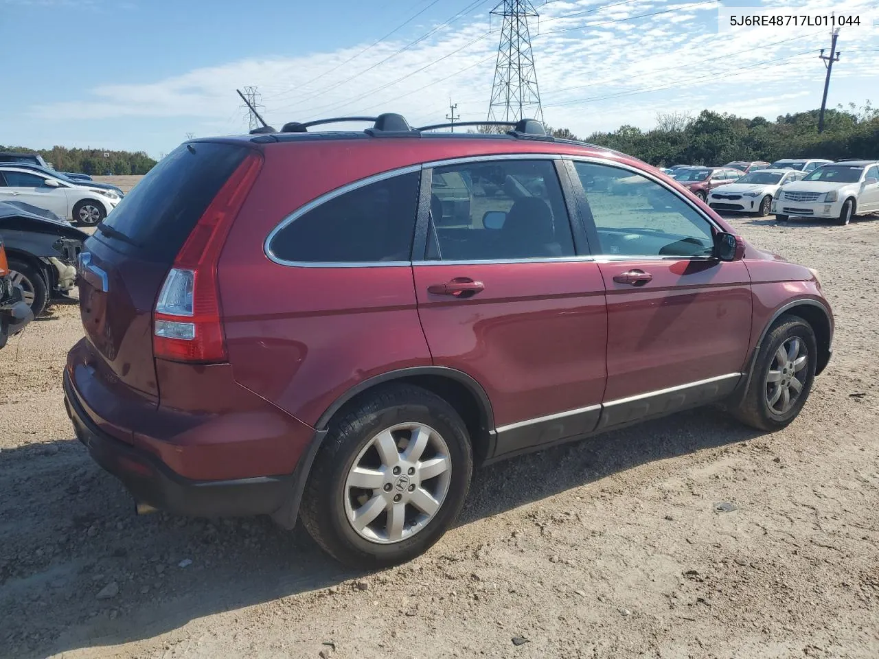 2007 Honda Cr-V Exl VIN: 5J6RE48717L011044 Lot: 75910394