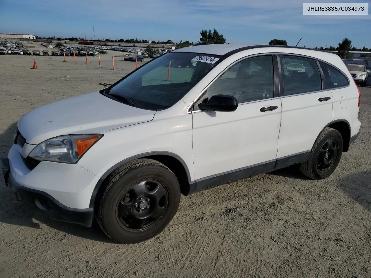 JHLRE38357C034973 2007 Honda Cr-V Lx