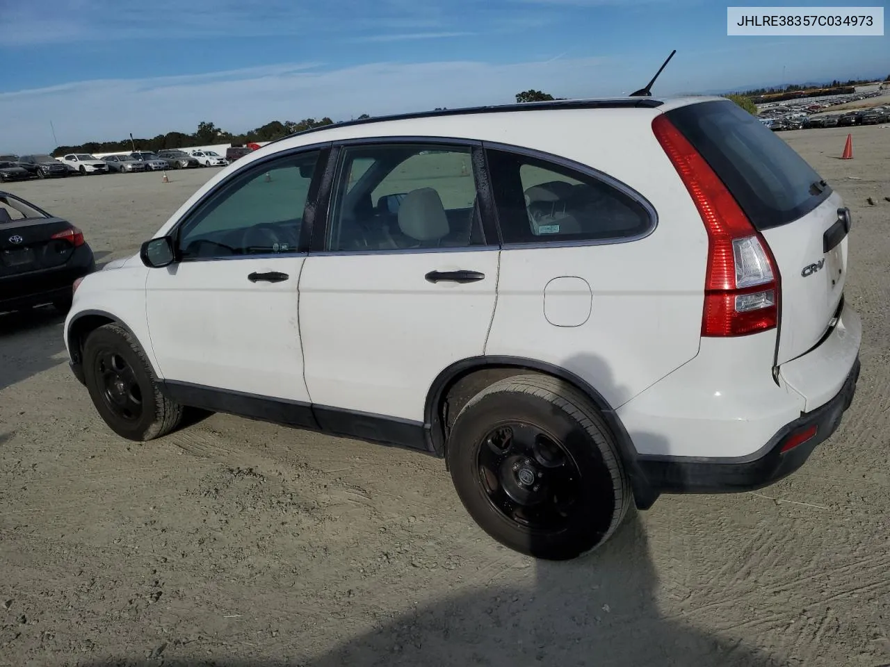 2007 Honda Cr-V Lx VIN: JHLRE38357C034973 Lot: 75962414