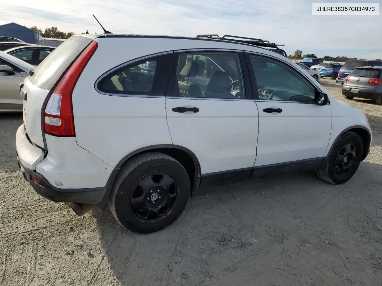 2007 Honda Cr-V Lx VIN: JHLRE38357C034973 Lot: 75962414