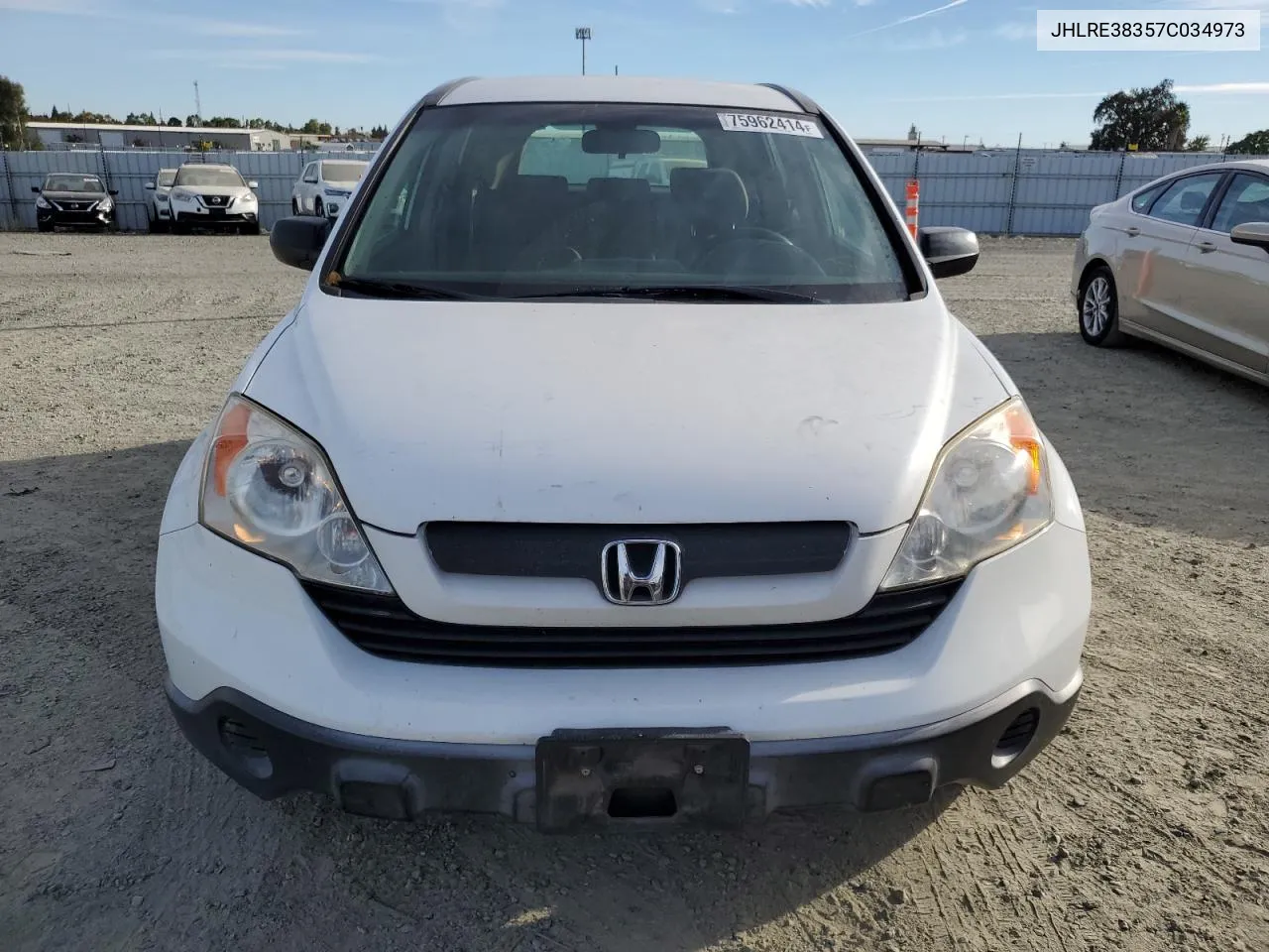 JHLRE38357C034973 2007 Honda Cr-V Lx