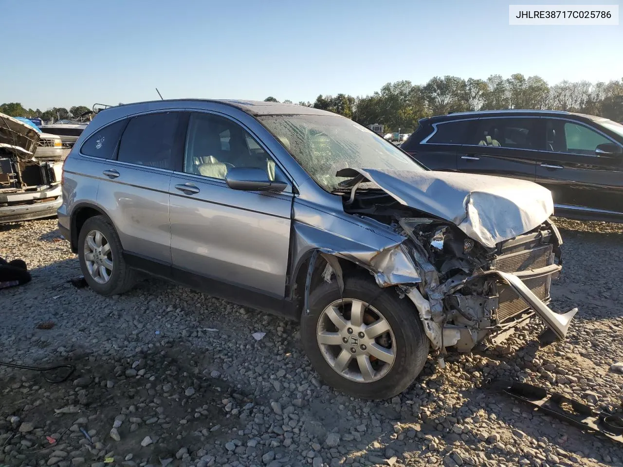 2007 Honda Cr-V Exl VIN: JHLRE38717C025786 Lot: 76025534