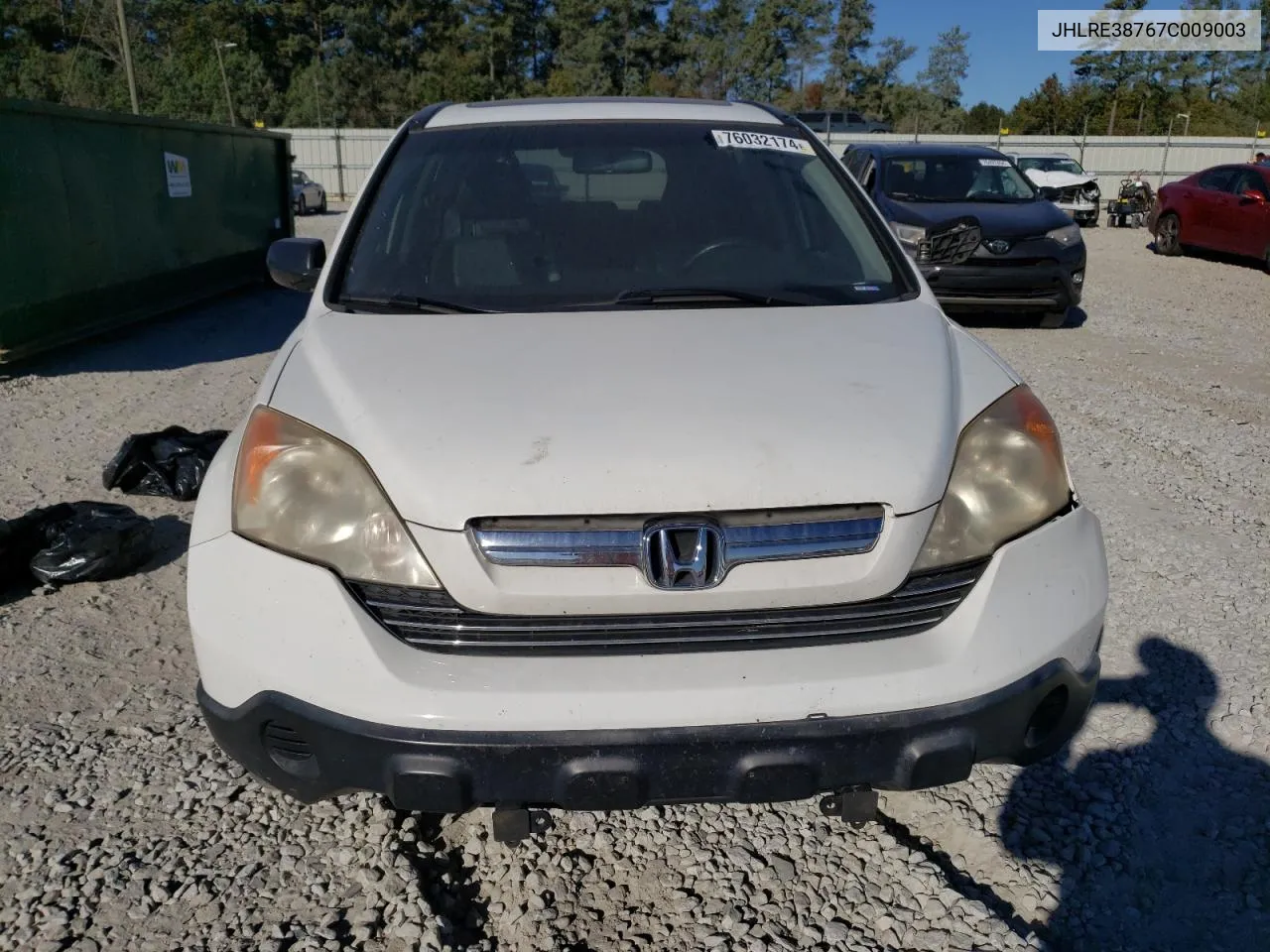 2007 Honda Cr-V Exl VIN: JHLRE38767C009003 Lot: 76032174