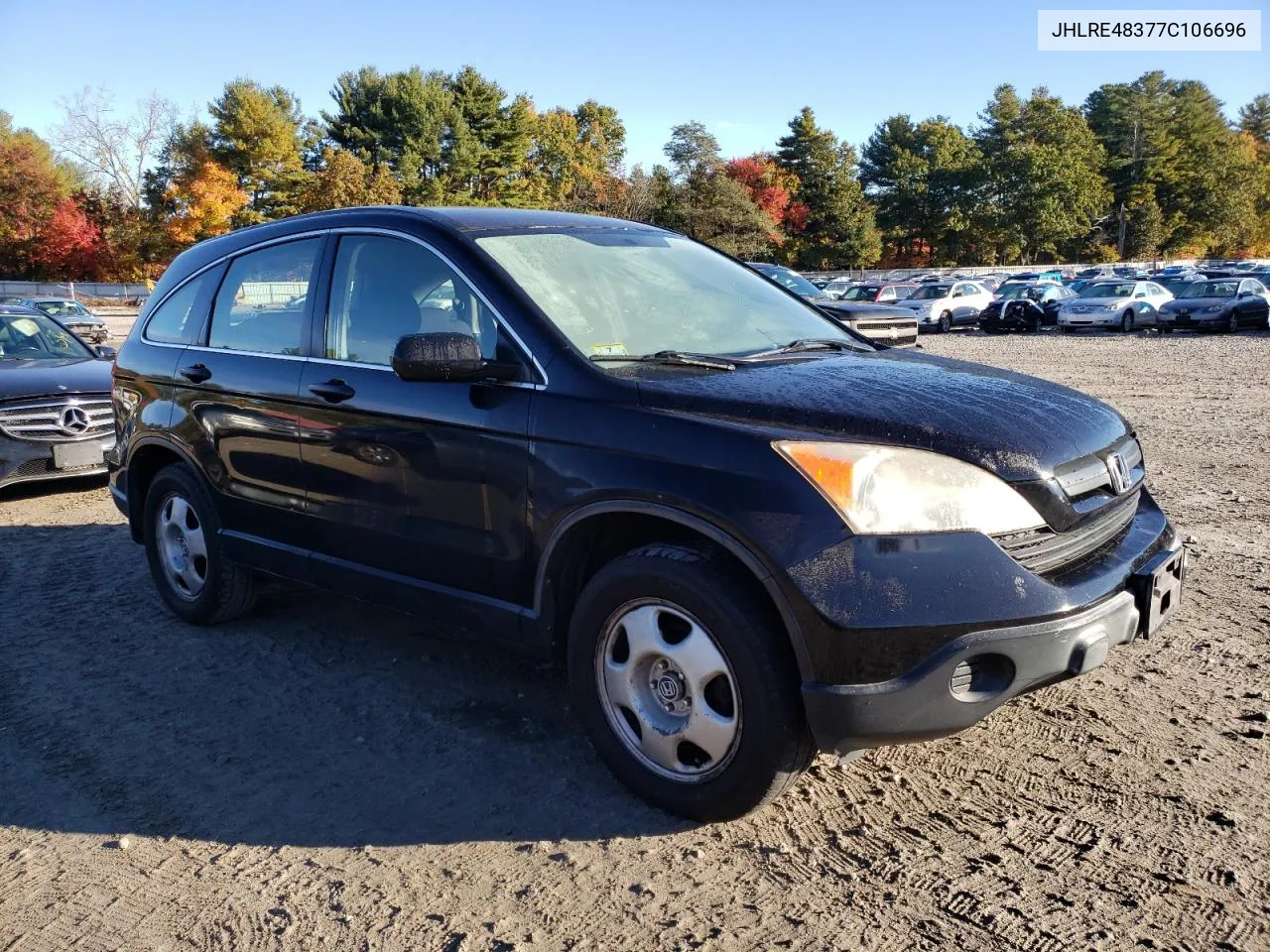 2007 Honda Cr-V Lx VIN: JHLRE48377C106696 Lot: 76048194