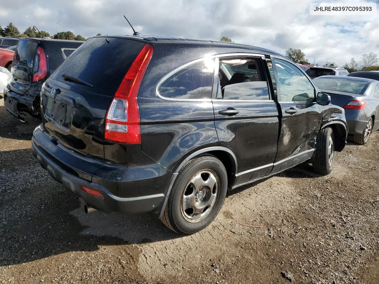 2007 Honda Cr-V Lx VIN: JHLRE48397C095393 Lot: 76092864