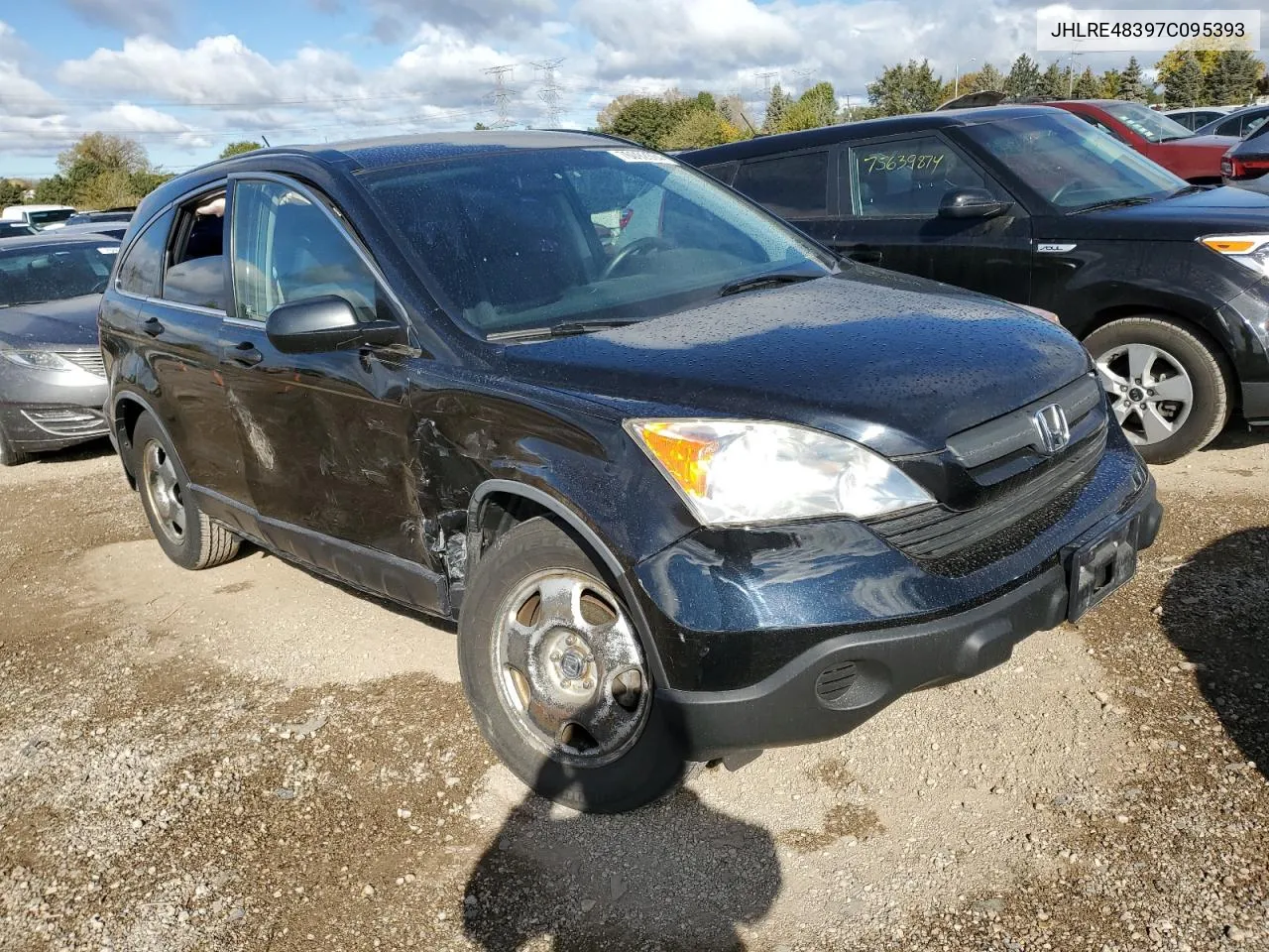 2007 Honda Cr-V Lx VIN: JHLRE48397C095393 Lot: 76092864