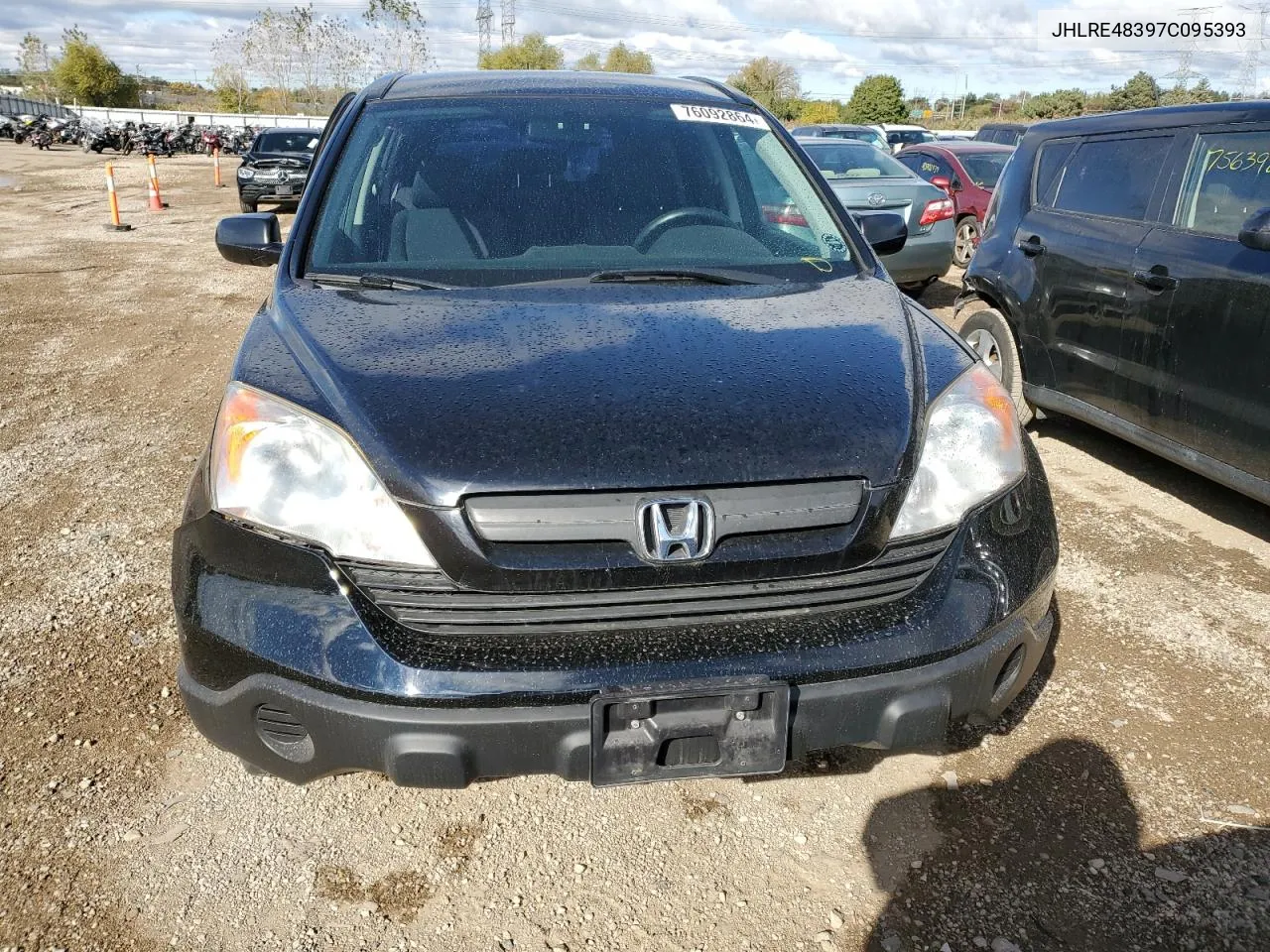 2007 Honda Cr-V Lx VIN: JHLRE48397C095393 Lot: 76092864