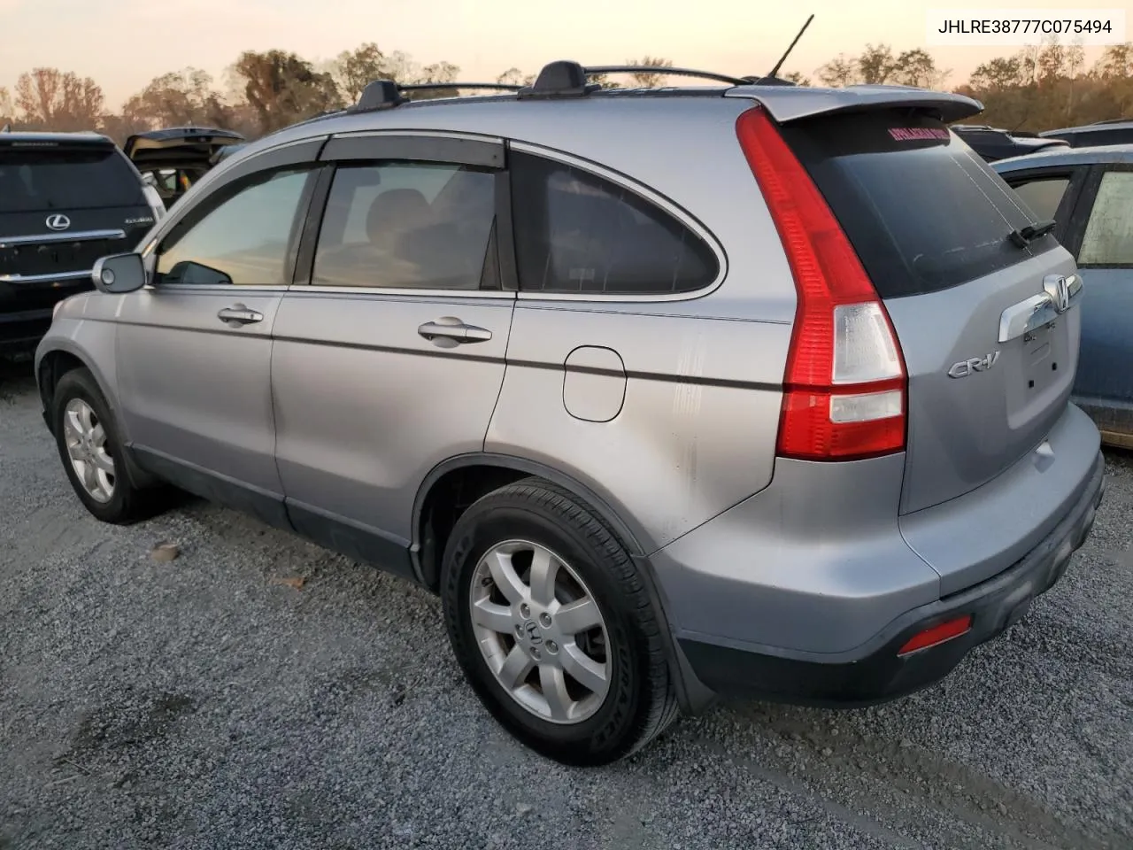 2007 Honda Cr-V Exl VIN: JHLRE38777C075494 Lot: 76291444