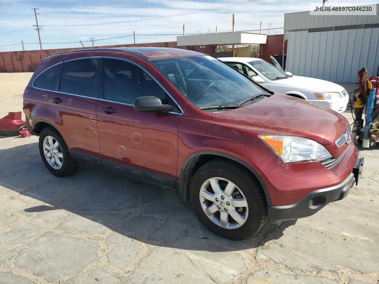 2007 Honda Cr-V Ex VIN: JHLRE48597C046230 Lot: 76549884