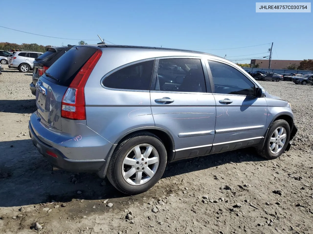 2007 Honda Cr-V Exl VIN: JHLRE48757C030754 Lot: 76740754