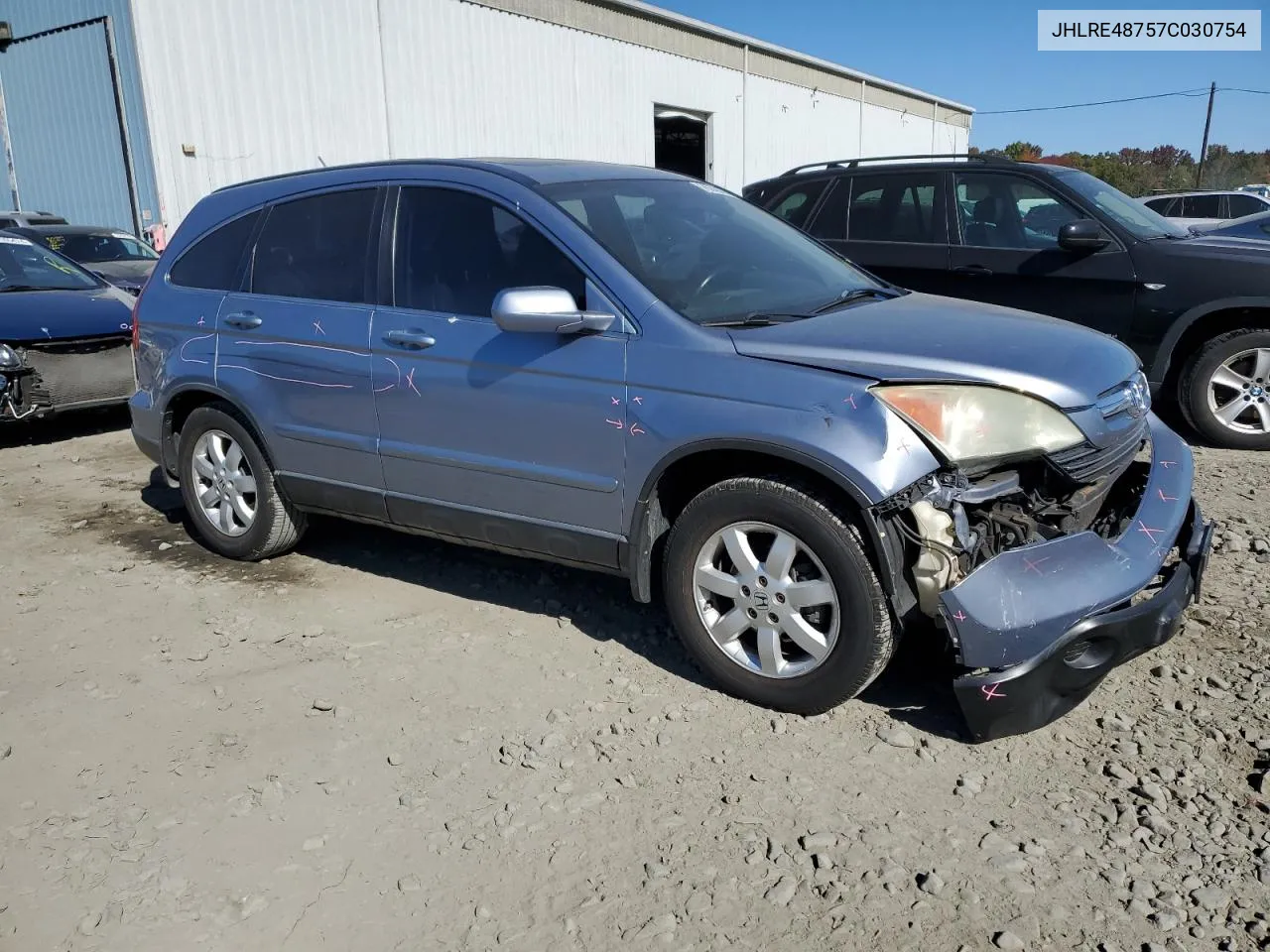 2007 Honda Cr-V Exl VIN: JHLRE48757C030754 Lot: 76740754