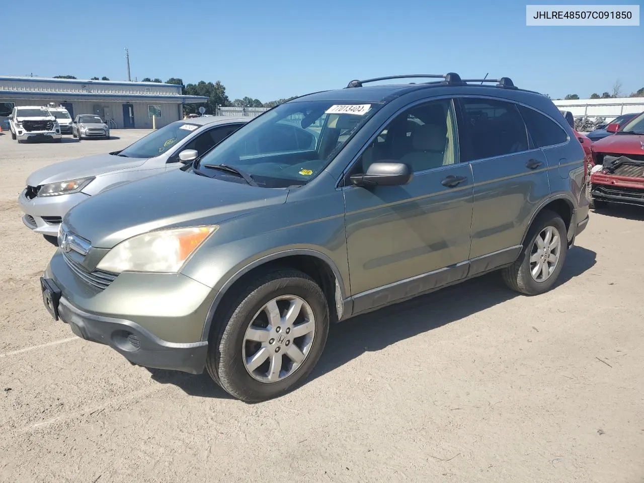 2007 Honda Cr-V Ex VIN: JHLRE48507C091850 Lot: 77013404