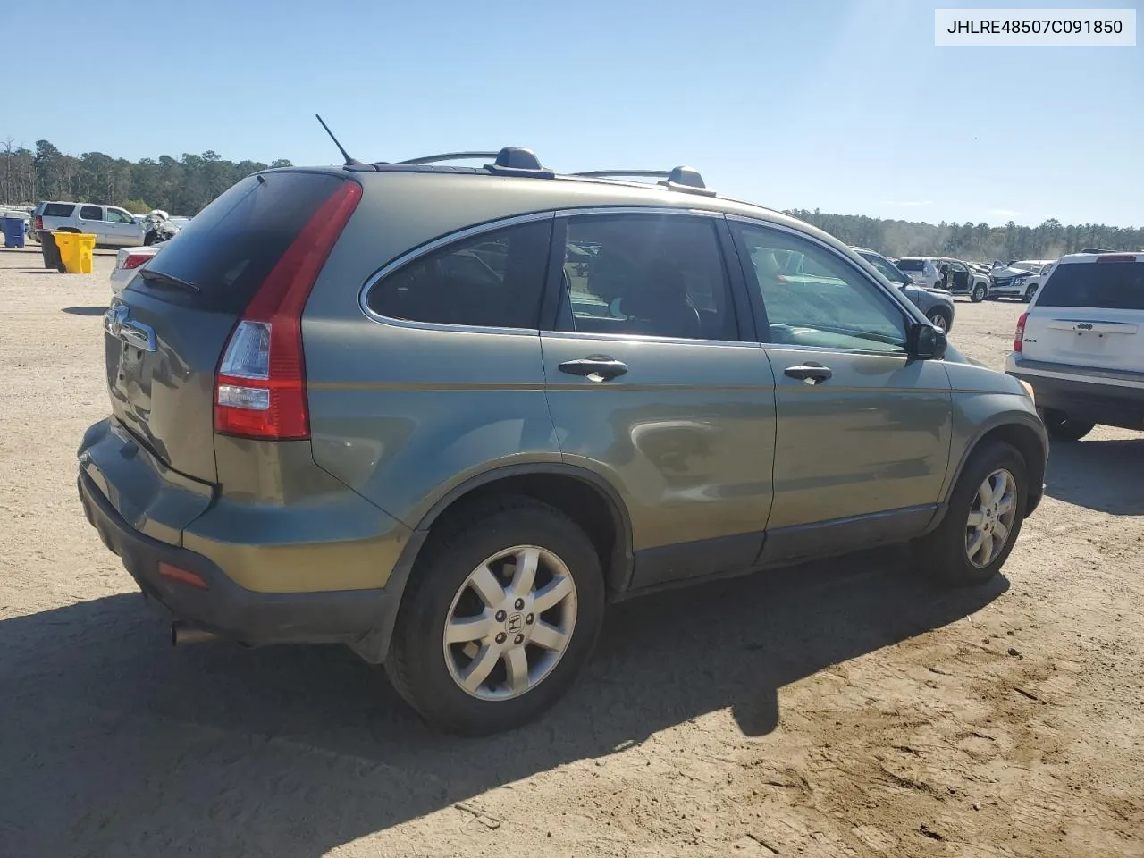 2007 Honda Cr-V Ex VIN: JHLRE48507C091850 Lot: 77013404