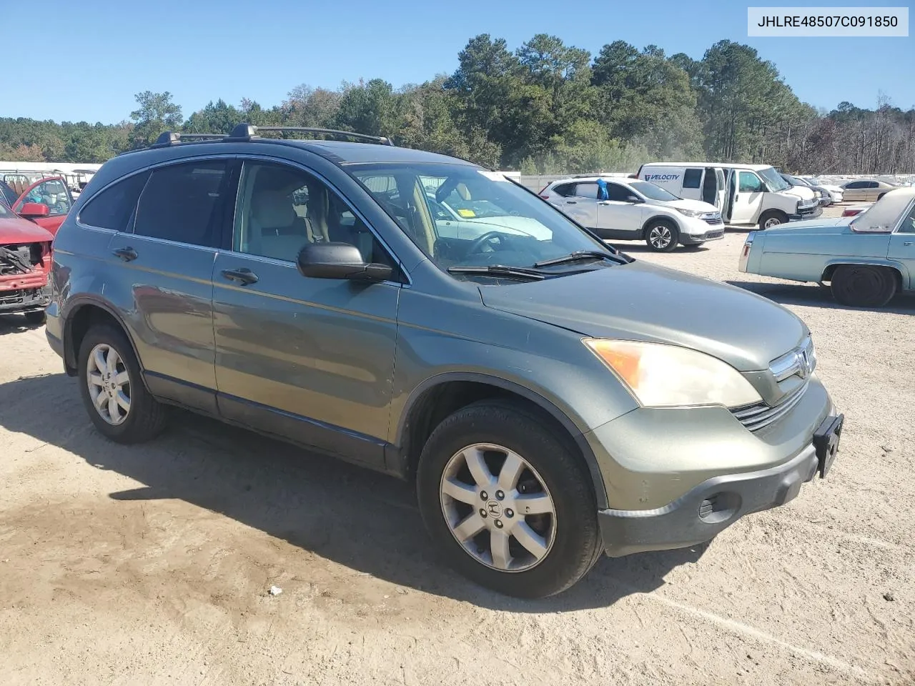 2007 Honda Cr-V Ex VIN: JHLRE48507C091850 Lot: 77013404