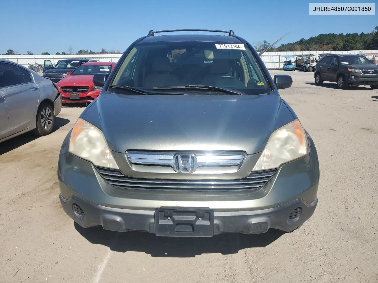 2007 Honda Cr-V Ex VIN: JHLRE48507C091850 Lot: 77013404