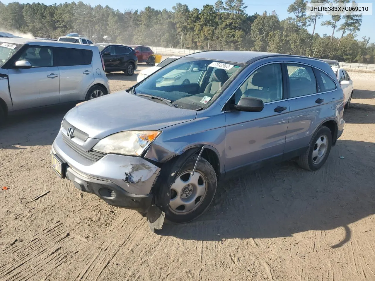 2007 Honda Cr-V Lx VIN: JHLRE383X7C069010 Lot: 77032504