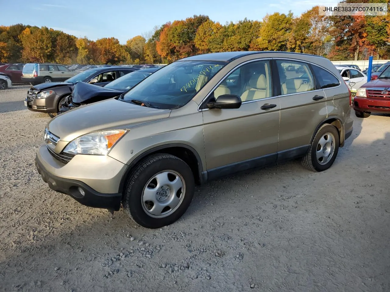 JHLRE38377C074116 2007 Honda Cr-V Lx