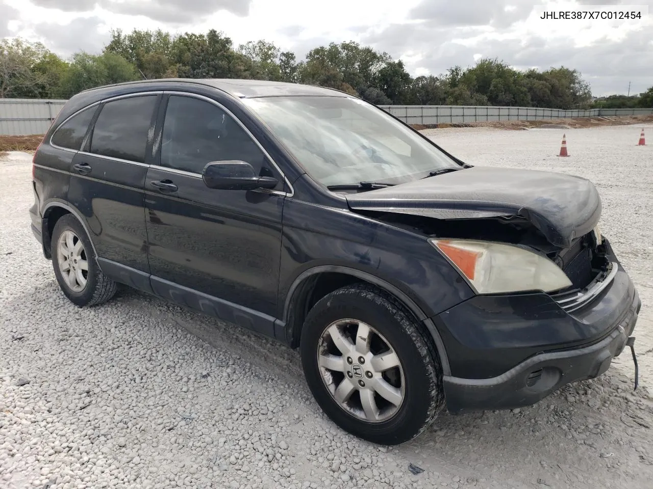 2007 Honda Cr-V Exl VIN: JHLRE387X7C012454 Lot: 77073304