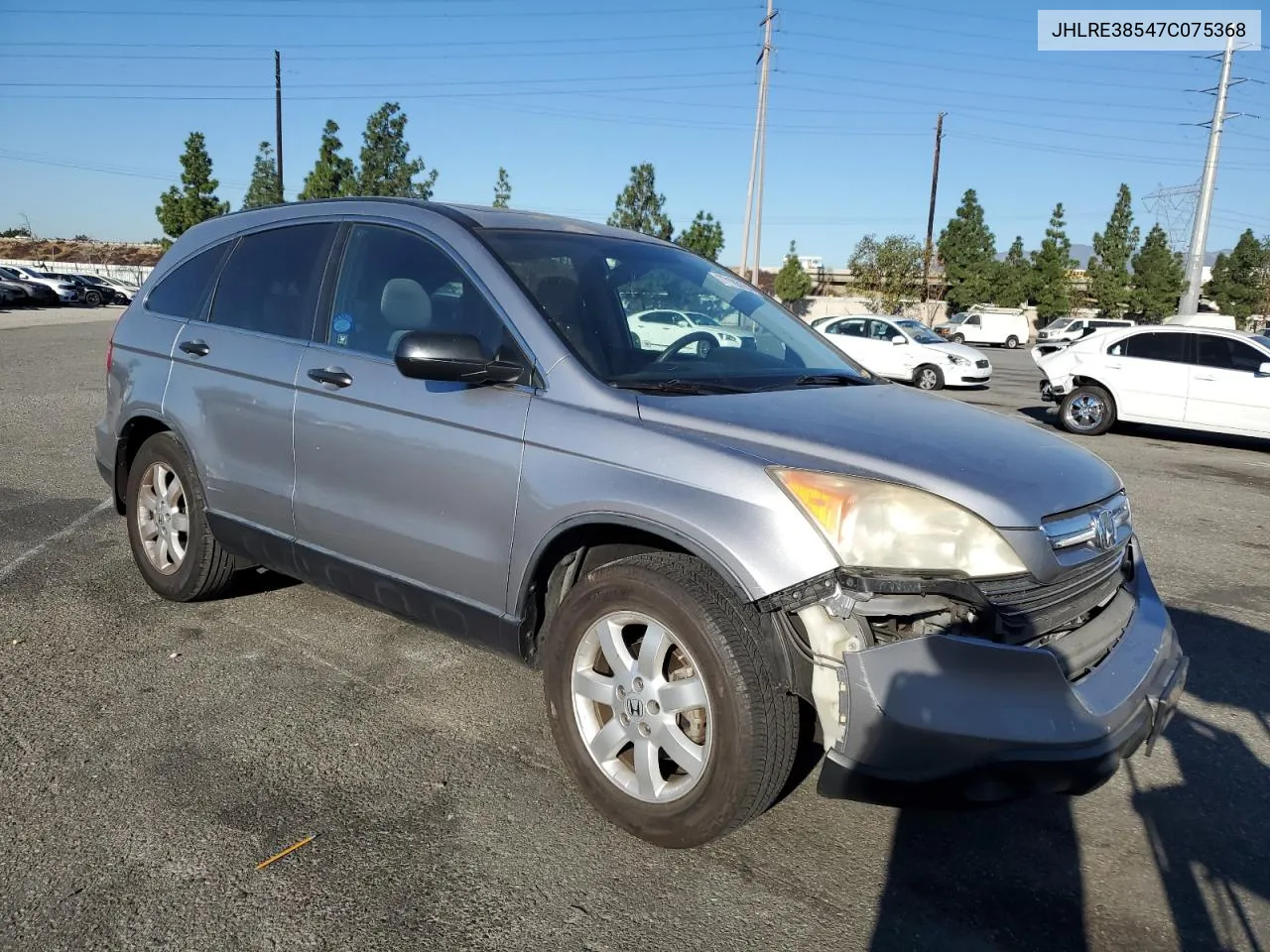 2007 Honda Cr-V Ex VIN: JHLRE38547C075368 Lot: 77163164