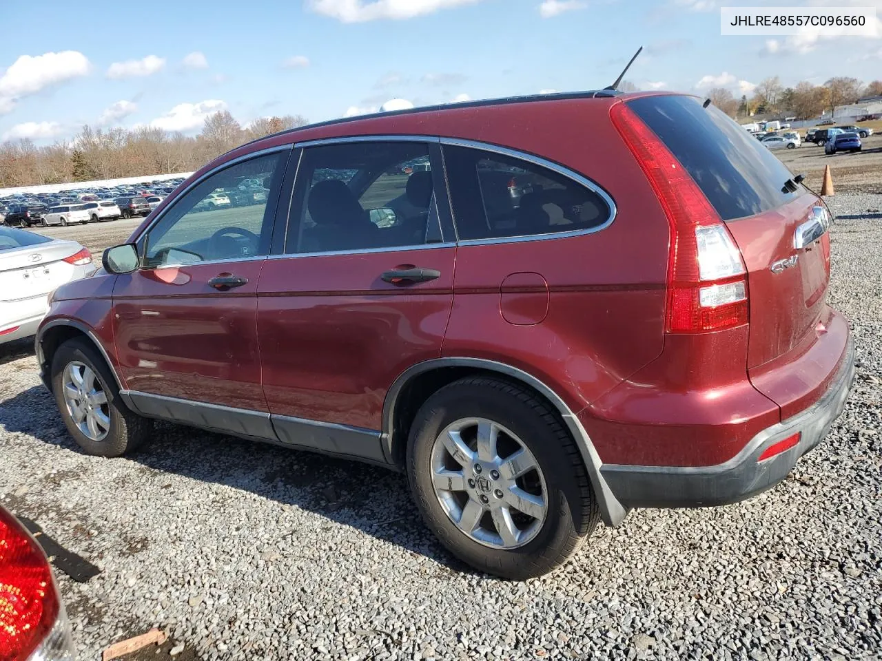 2007 Honda Cr-V Ex VIN: JHLRE48557C096560 Lot: 77281514