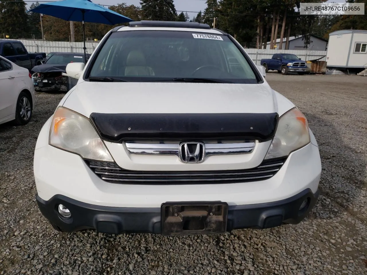 2007 Honda Cr-V Exl VIN: JHLRE48767C109656 Lot: 77578864