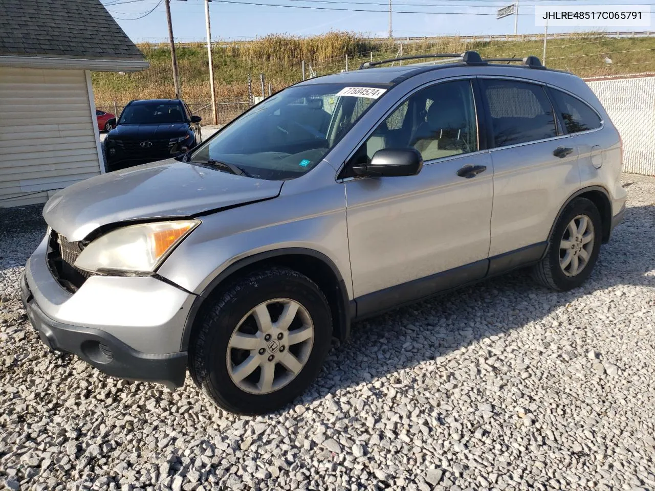 2007 Honda Cr-V Ex VIN: JHLRE48517C065791 Lot: 77584524