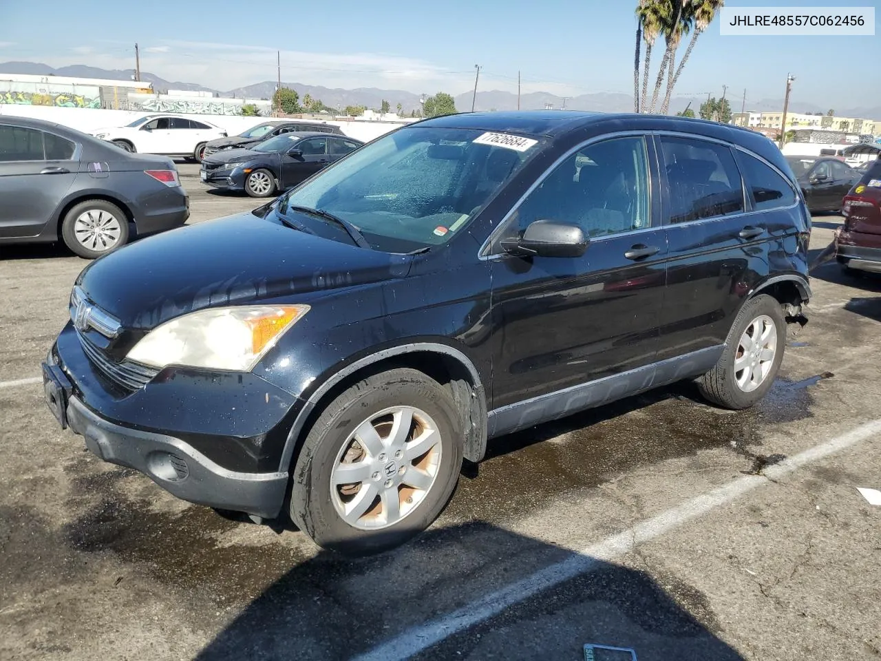 2007 Honda Cr-V Ex VIN: JHLRE48557C062456 Lot: 77626684