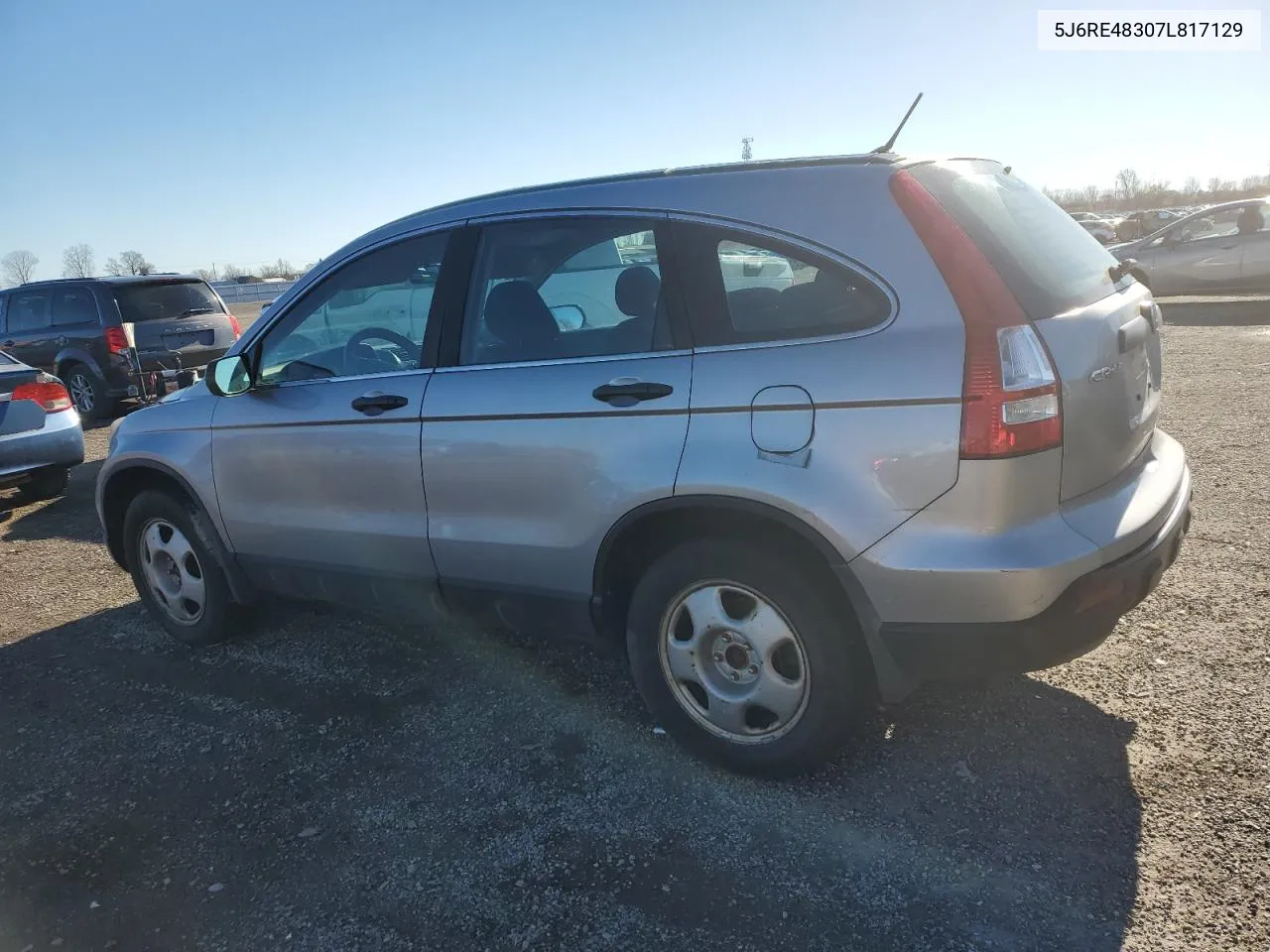 2007 Honda Cr-V Lx VIN: 5J6RE48307L817129 Lot: 77800604