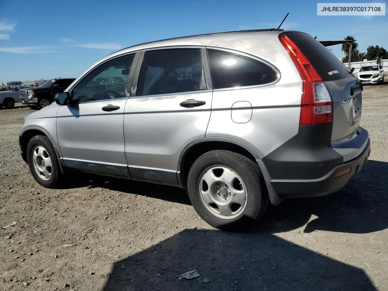 2007 Honda Cr-V Lx VIN: JHLRE38397C017108 Lot: 77893454