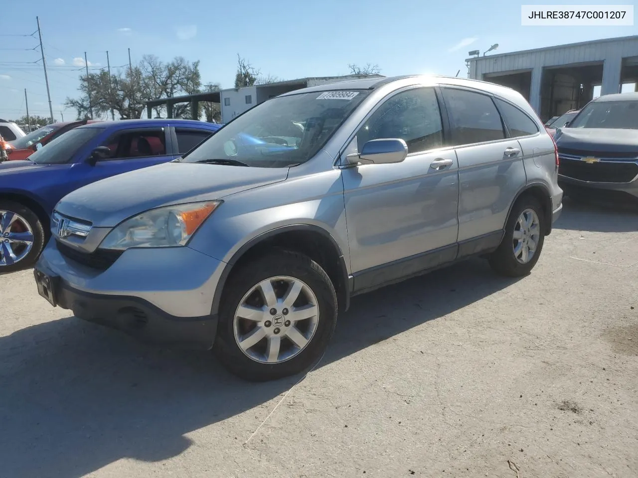 2007 Honda Cr-V Exl VIN: JHLRE38747C001207 Lot: 77909984