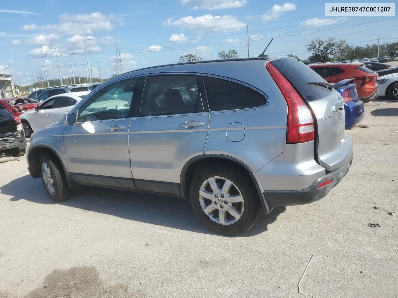 2007 Honda Cr-V Exl VIN: JHLRE38747C001207 Lot: 77909984