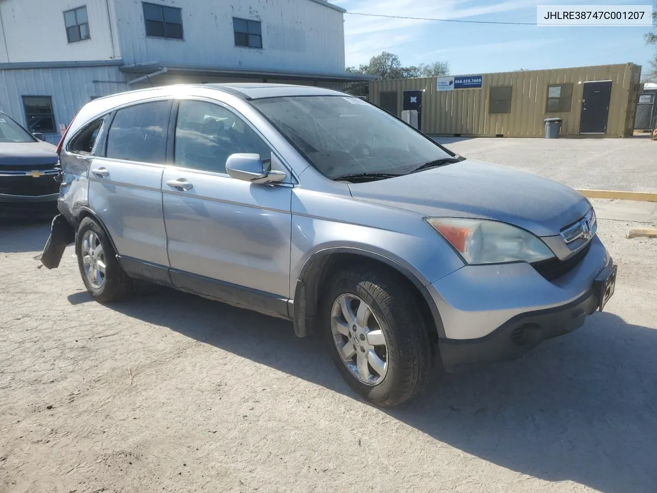 2007 Honda Cr-V Exl VIN: JHLRE38747C001207 Lot: 77909984