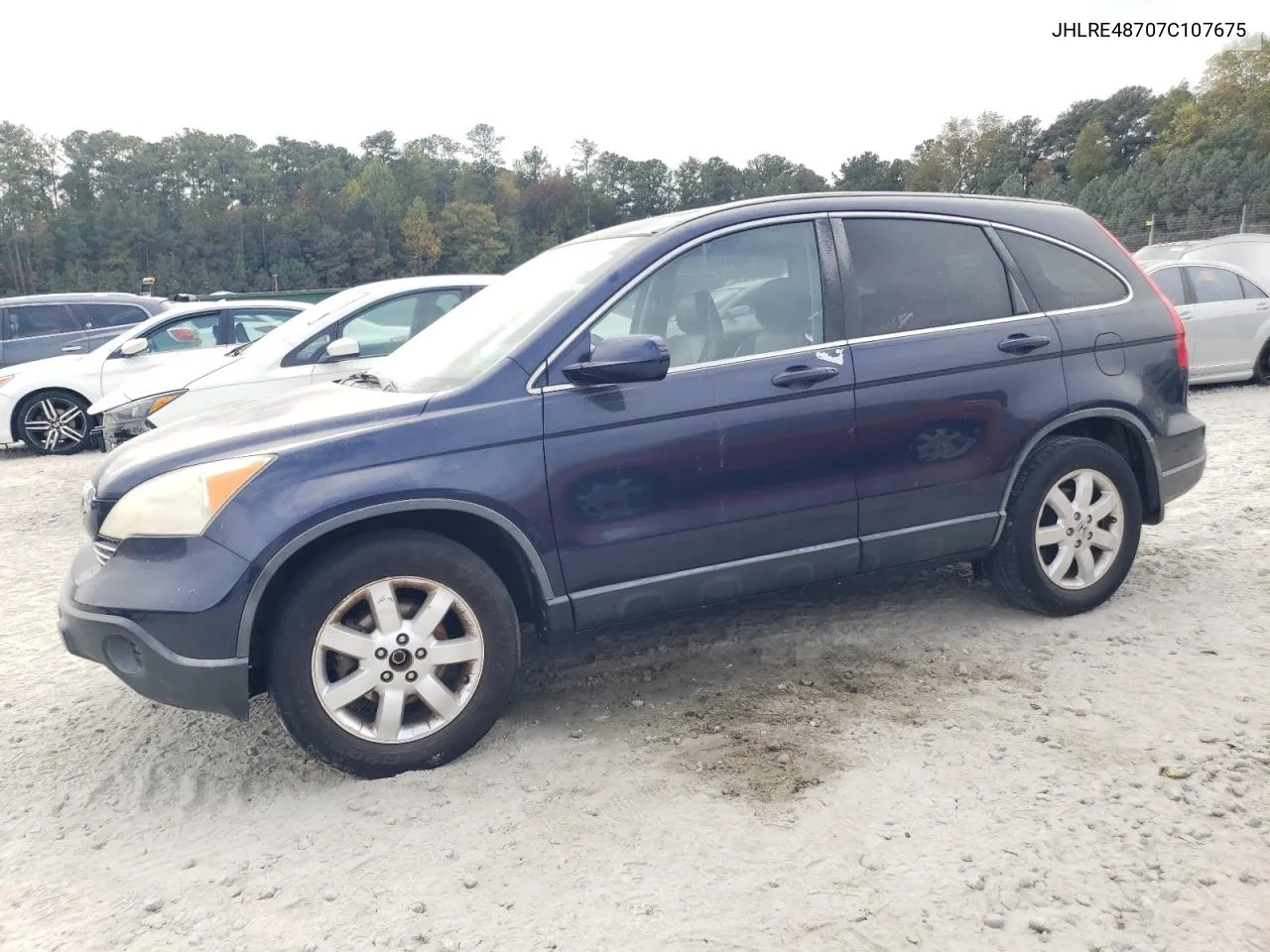 2007 Honda Cr-V Exl VIN: JHLRE48707C107675 Lot: 77910354